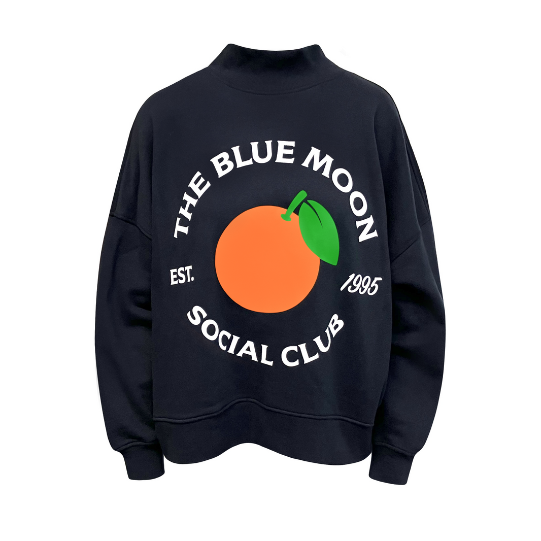 Blue Moon Social Club Ladies' Mock Neck Sweatshirt