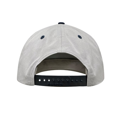 Light gray baseball cap shown from the back with a navy snapback closure and “RICHARDSON” embossed on the strap.
