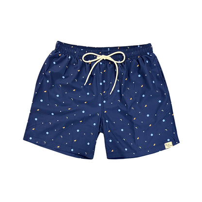 Patterned Swim Trunks