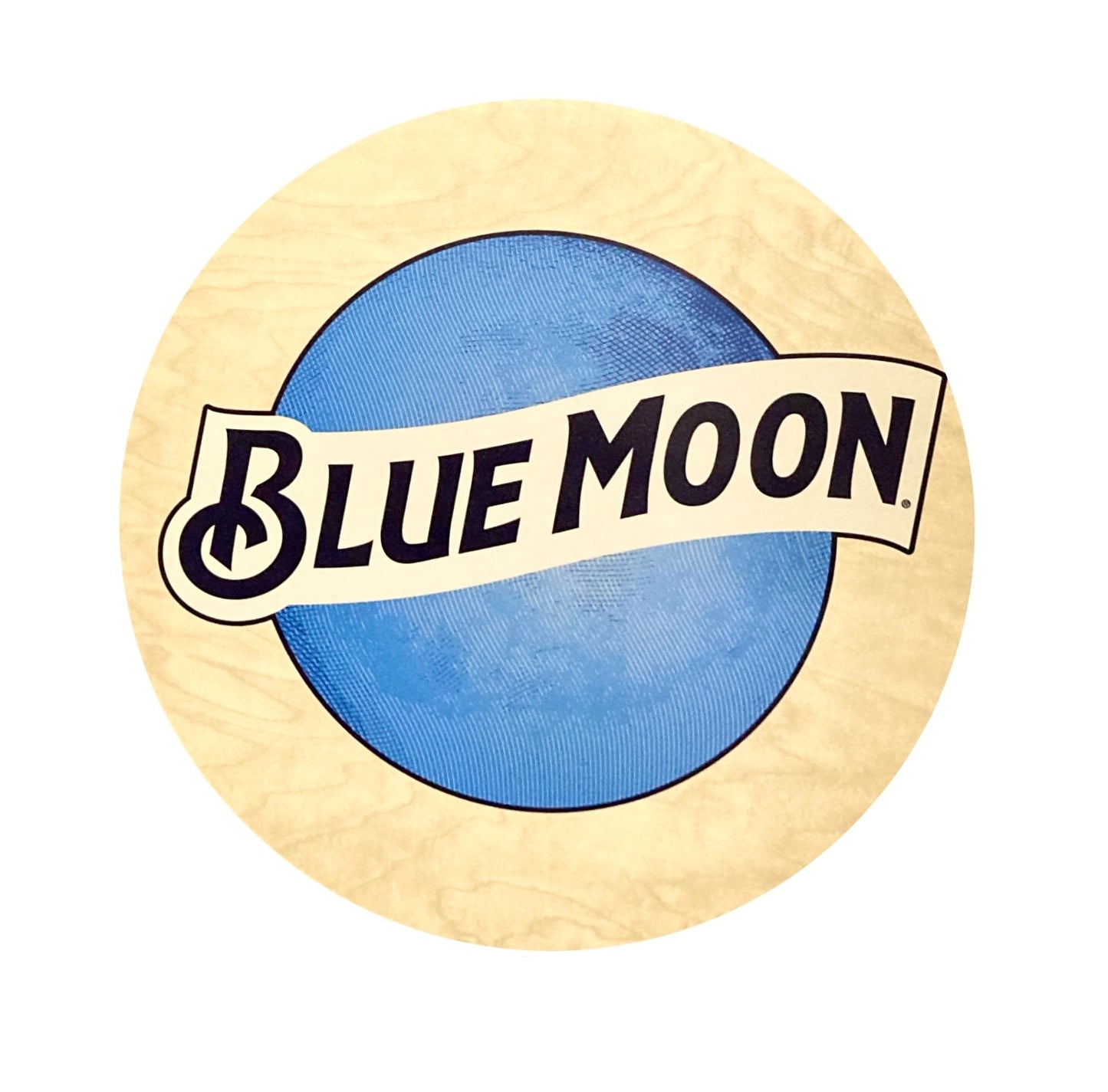 Blue Moon Wooden Sign
