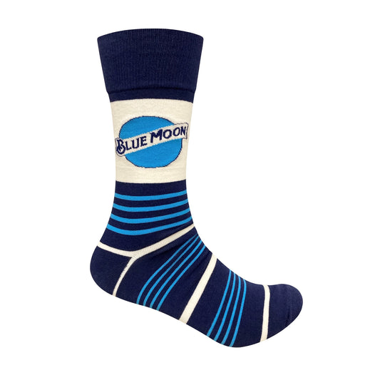 Moon Logo Striped Socks